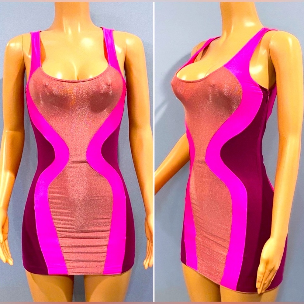NEW Brian Lichtenberg HOURGLASS PINK Dress $398